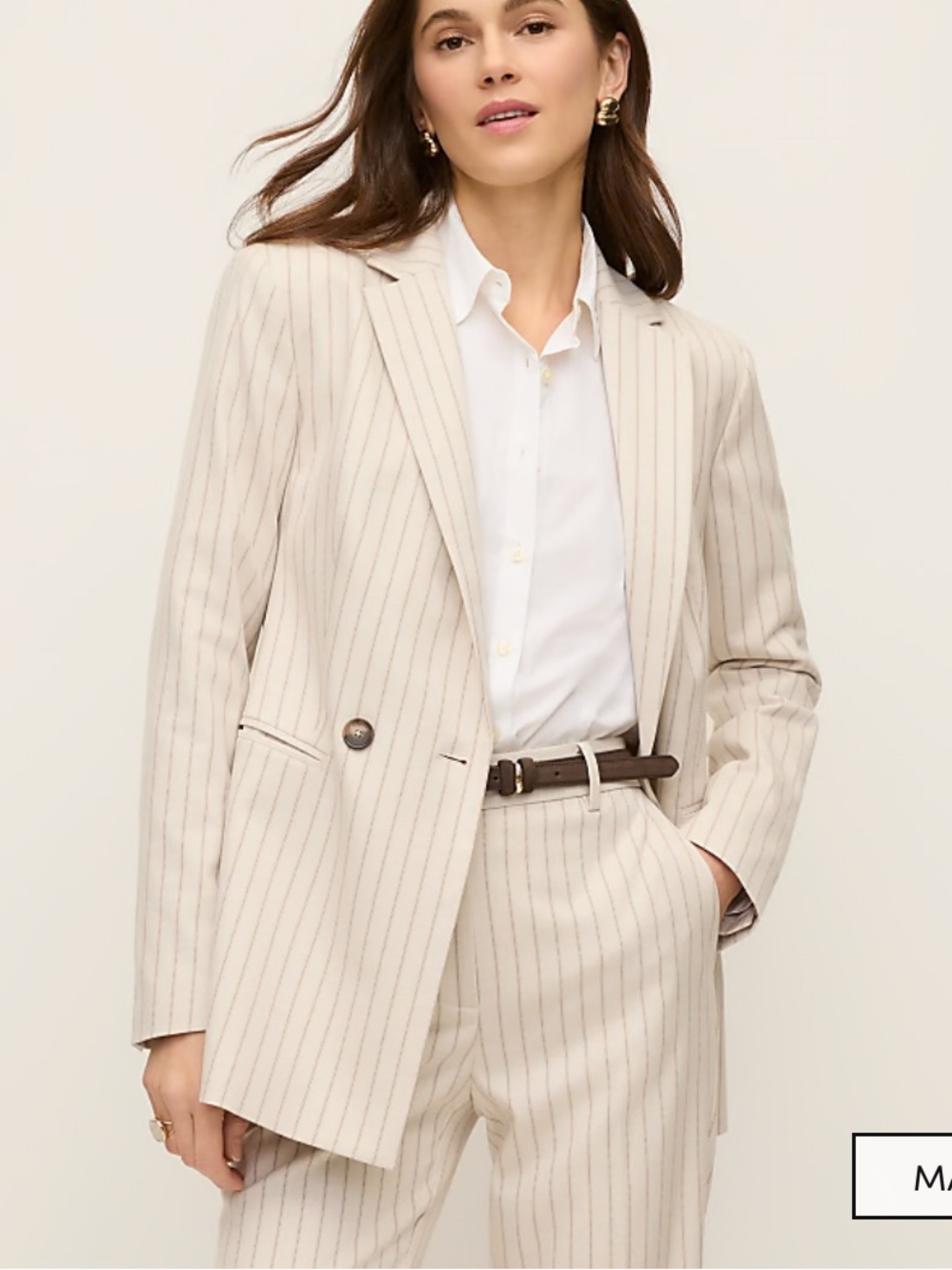 ANN TAYLOR Crosby blazer/pinstripe